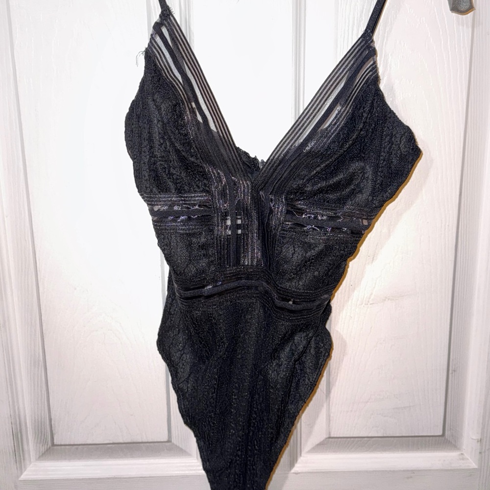 Black Sheer Bodysuit
